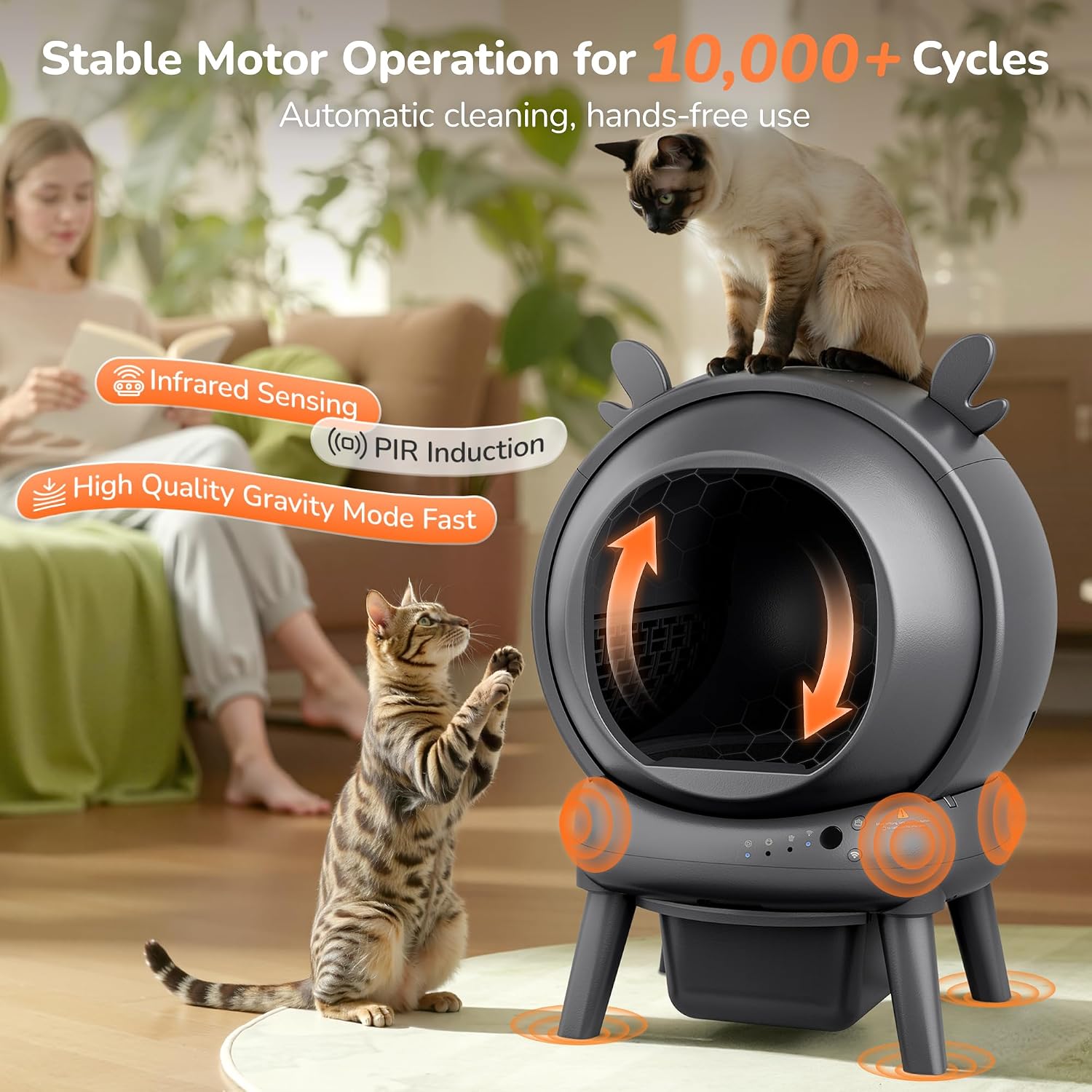 Smart Automatic Cat Litter Box - Hình 2