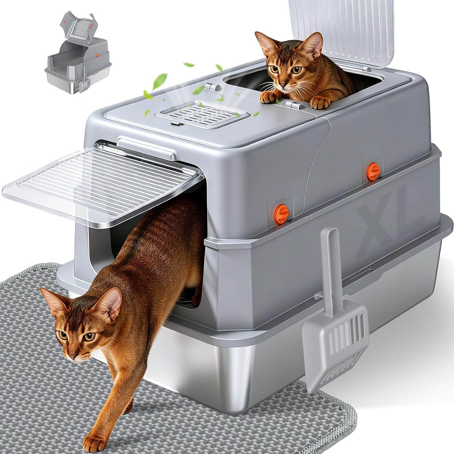 Extra Large Enclosed Cat Litter Box