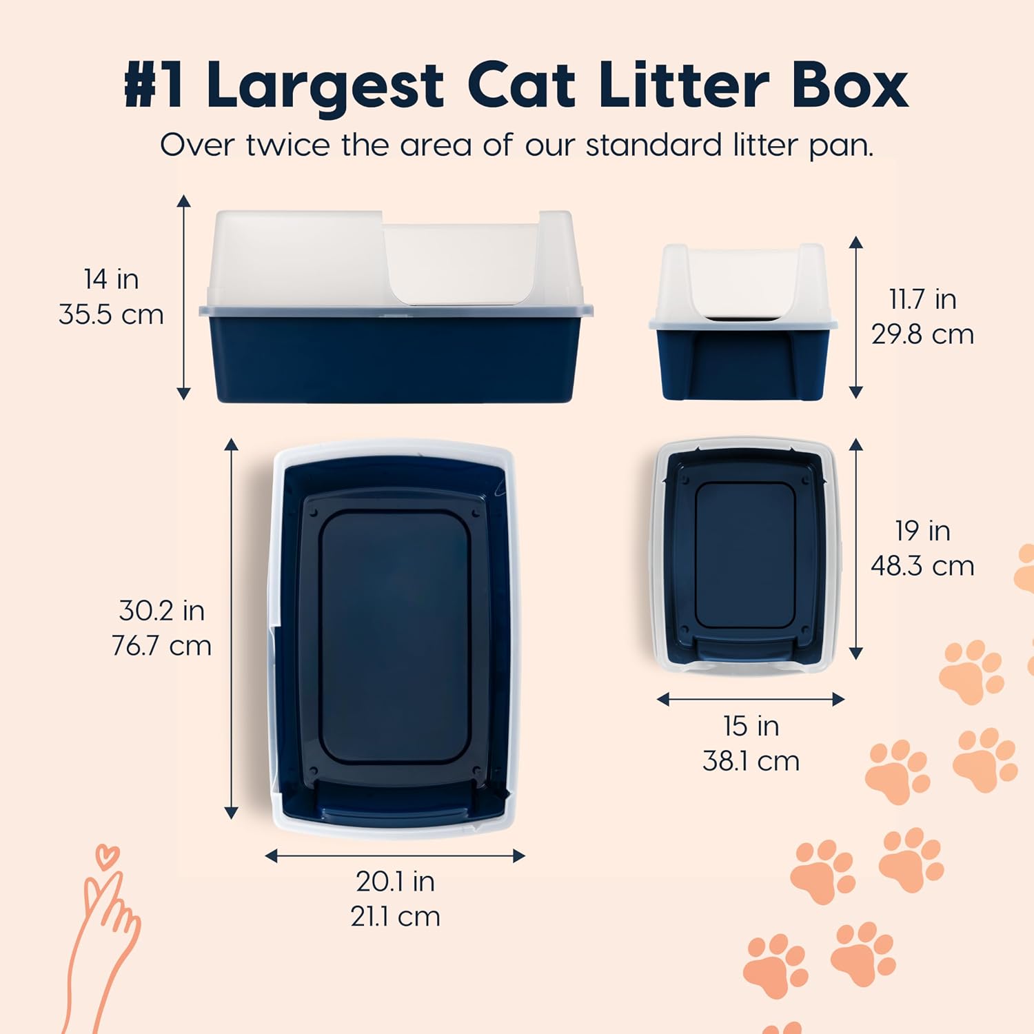 XXL Giant Cat Litter Box - Hình 2