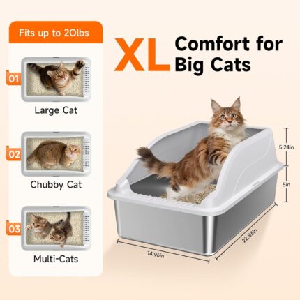 XL Cat Litter Boxes 2-Pack - Hình 2